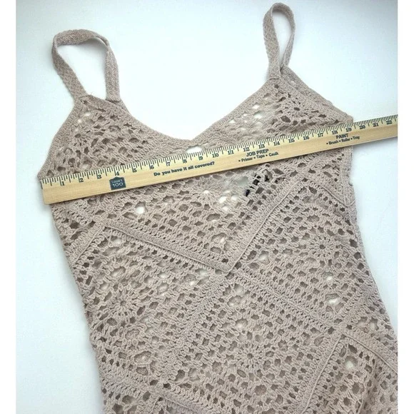 Nasty Girl Crochet Dress/Coverup Fairycore Boho Whimsigoth Tomatoe Girl Size L - Picture 12 of 12